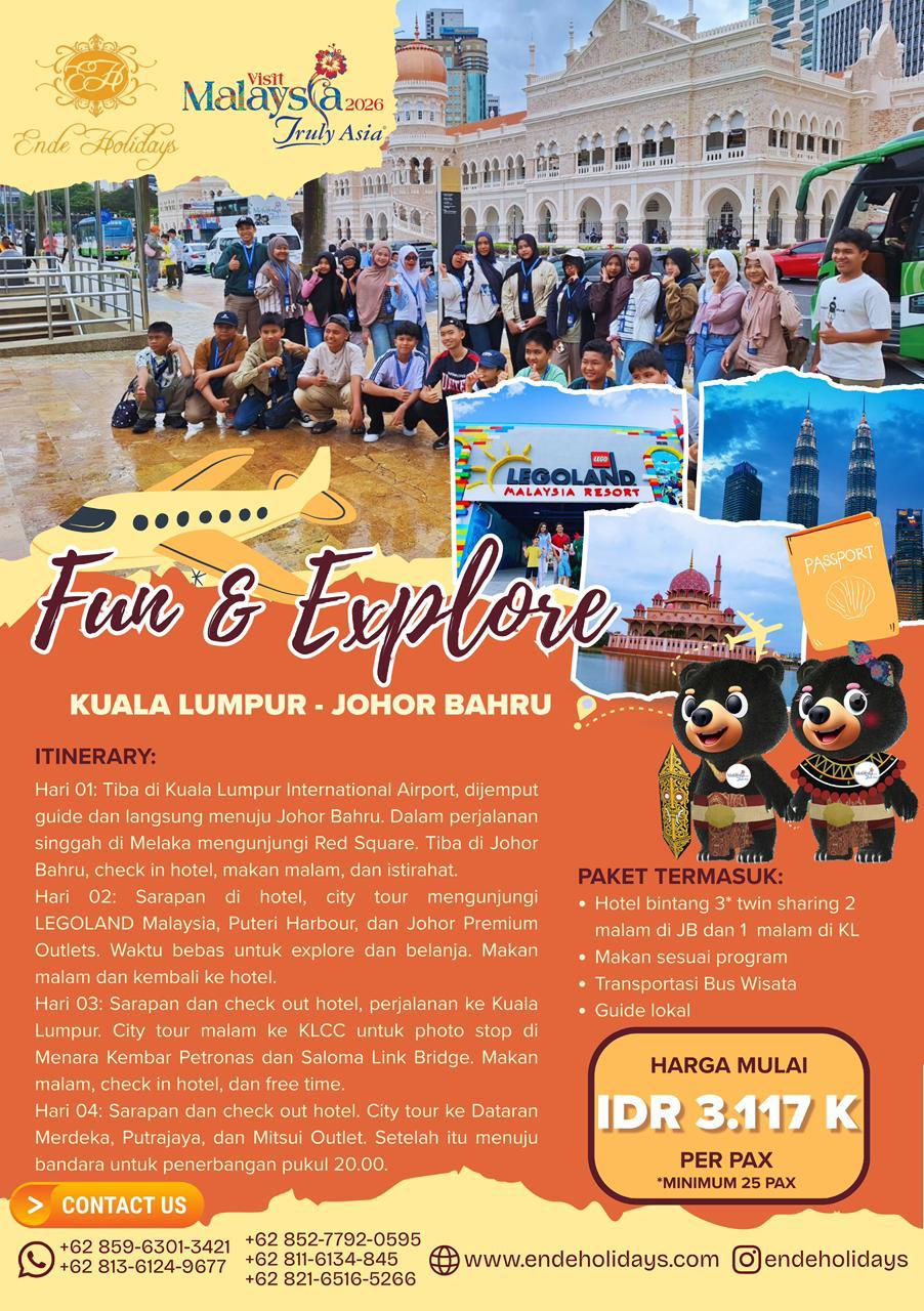 4D3N Kuala Lumpur - Johor Bahru FUN & EXPLORE